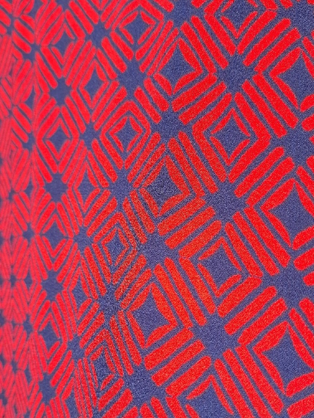 Merona Red/Blue Geometric Shift Dress Sz XL - Picture 3 of 5